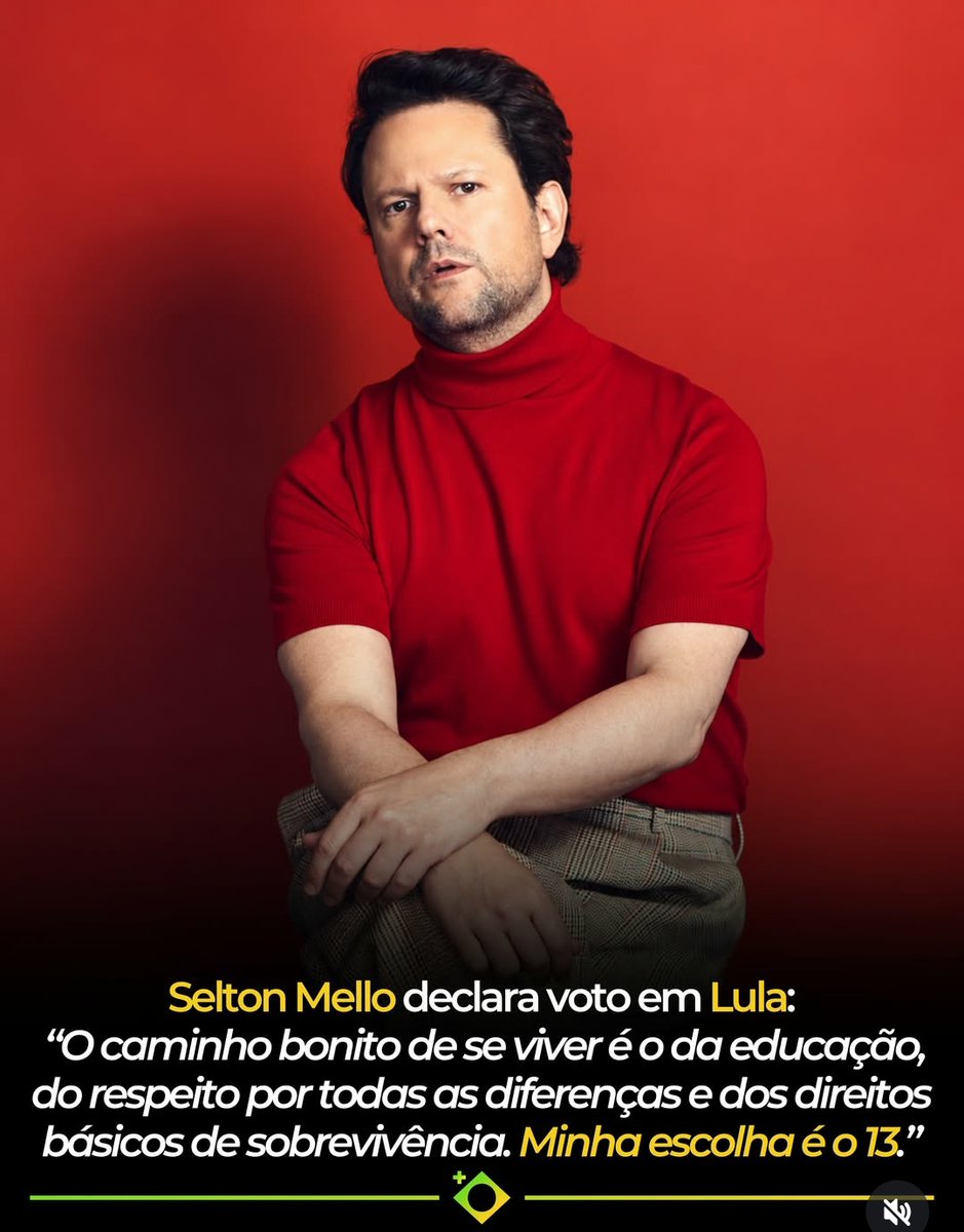 fabridosreis's tweet photo. MAIS UM GRANDE ARTISTA DECLARA VOTO EM LULA. https://t.co/rRMbxtokp6