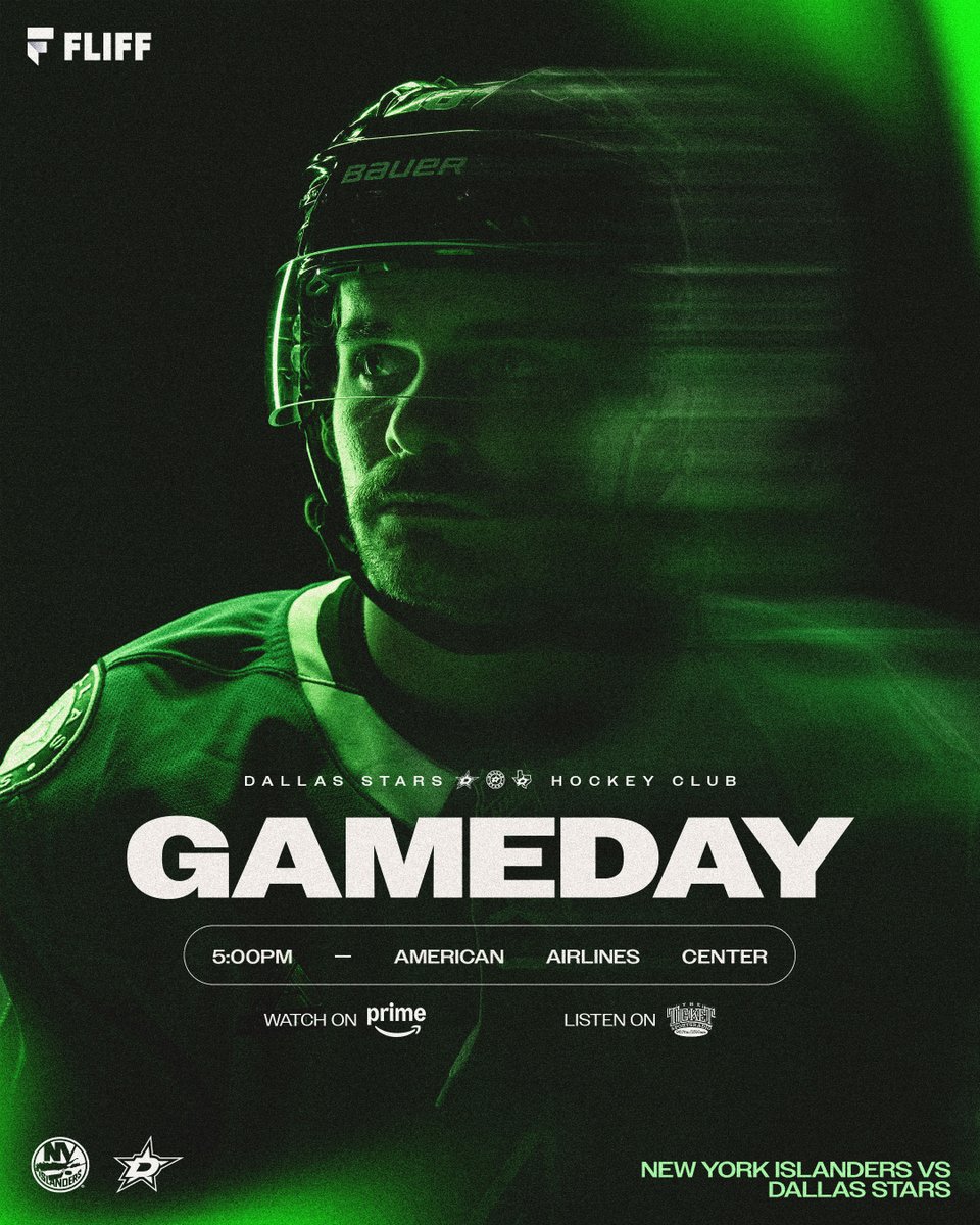 DallasStars's tweet photo. Sunday fun day

🆚 New York Islanders
⏰ 5:00pm CT
📍 @AACenter 
📺 https://t.co/TtD9thGeQE
📻 @dfwticket 
🎟️ https://t.co/OX9XXcZ0ud

@fliff | #TexasHockey https://t.co/RabEnAZ7dm