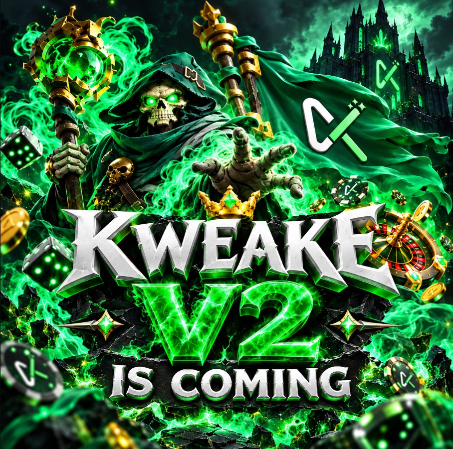 Kweake_Official's tweet photo. 🚨 KWEAKE V2 IS COMING! 🚨

We’re kicking things off with a $100 GIVEAWAY! 💰🔥

🎁 4 WINNERS — $25 EACH

To enter:
💚 Like this post
🔁 Share / Repost
👥 Tag 2 people
💬 Must join our Discord https://t.co/9gvbxKjk7F
Kweake V2 is almost here… 👀🟢
Are you ready?
#Kweake #Giveaway