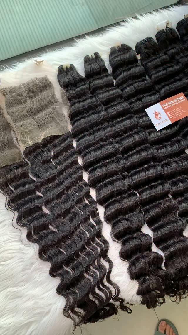 EmOzZ's tweet photo. Short or long, Deep Wavy Vietnamese Raw &amp; Virgin Human Hair delivers soft, bouncy waves, natural volume, and a smooth, luxurious finish. Premium quality at wholesale prices with 24/7 support. https://t.co/KaAYU6J4MT