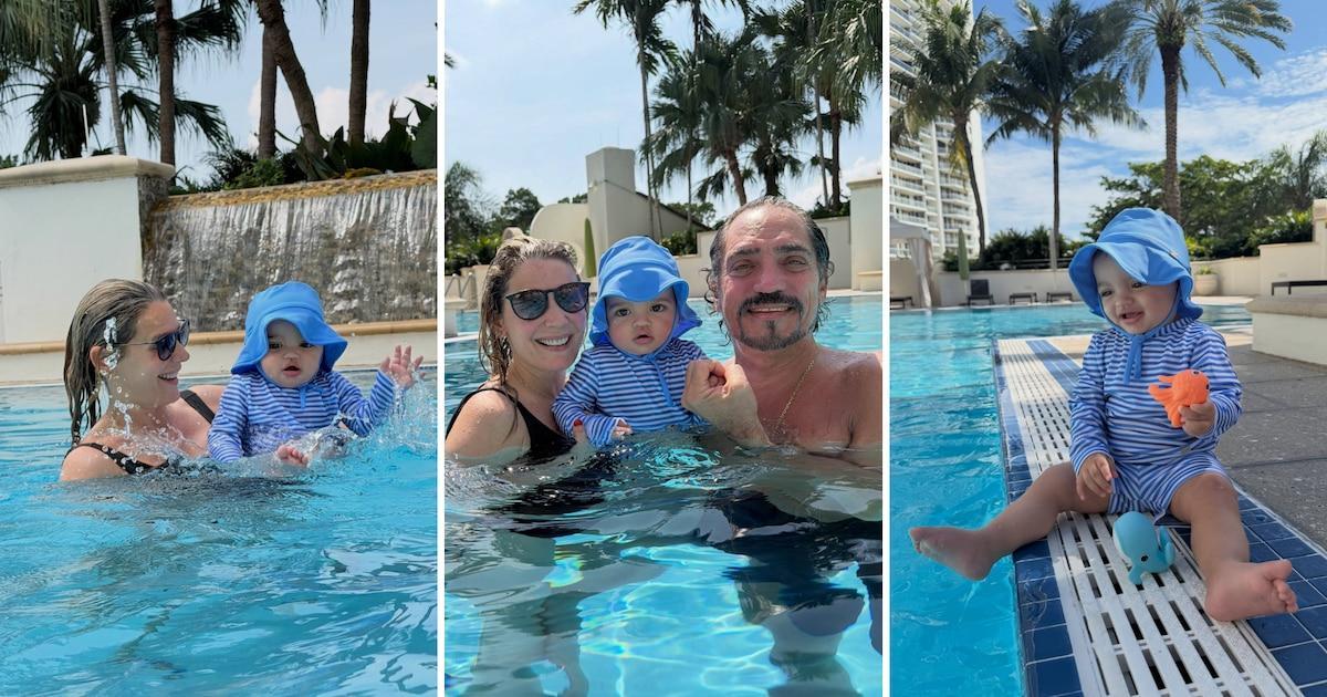 teleshowcom's tweet photo. Rocío Marengo y Eduardo Fort compartieron el primer viaje de Isidro a Miami: “Recargamos pilas para seguir metiéndole fuerte” https://t.co/1N6YlgmV1Y https://t.co/4uZO35Wf5i