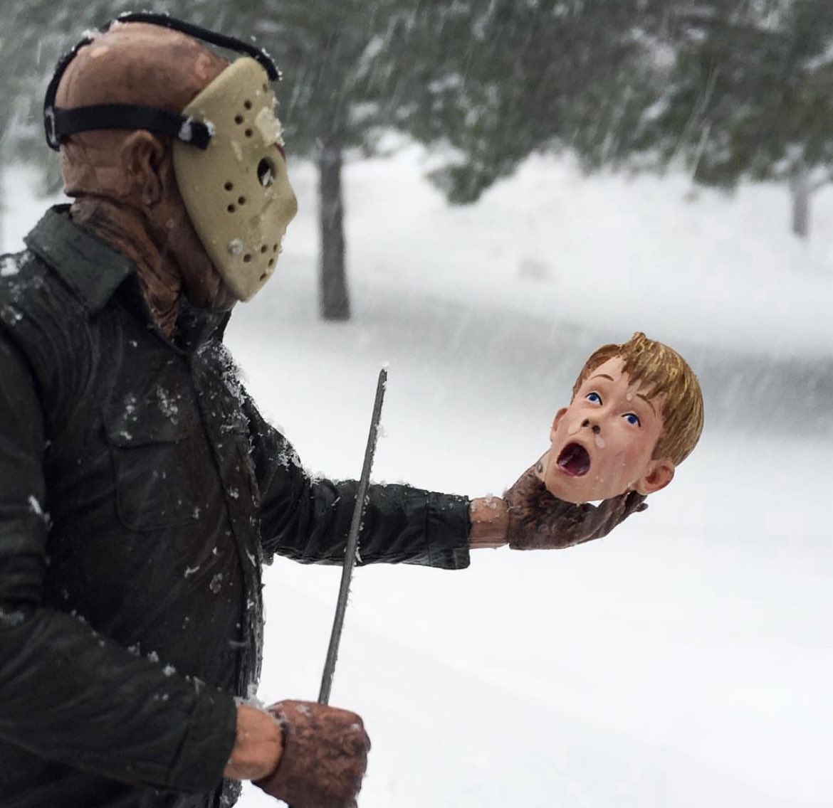 evilekim33's tweet photo. Anyone remember #NECASNOW ??? 
What a cool 🥶 time to take your collectibles outside for some pics! Here’s some of my favorites for today’s #NECAHalloween https://t.co/LD2r7ZD7go