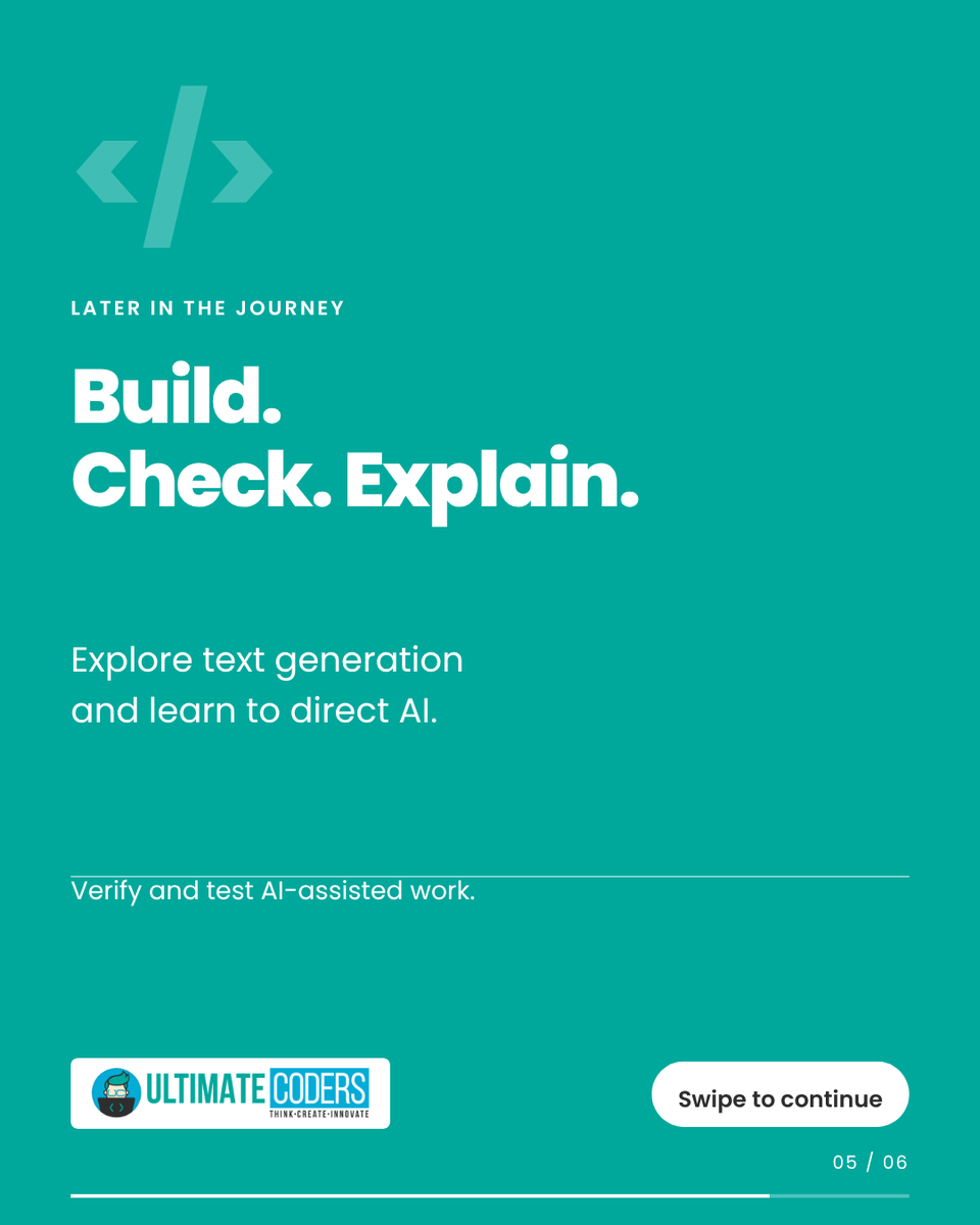 ultimatecoders's tweet photo. Junior Creator connects coding and AI learning across the journey. Explore the curriculum and find a starting point suited to your child’s experience.

https://t.co/m2QyNkeAXp

2/2 https://t.co/bgWTW8SX6P