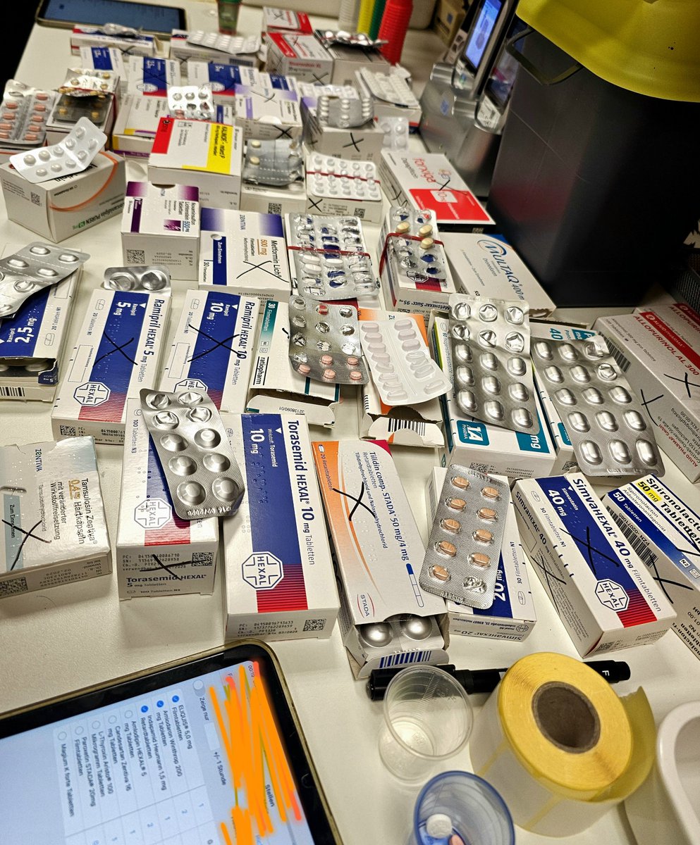 NurseinGermany's tweet photo. Back to work muna mga beshies.🫶🏻 have to prepare medicines for tomorrow/today.💪

In Germany, nurses on the night shift often prepare the medications patients will need for the following day. 

And yes, the prescribed medicines are covered by the German healthcare system, so patients generally don’t have to pay for each medication. Actually they pay nothing at all.

Be it IV, antibiotics, Narcotics. Insulin. We have all those. 

Mapapasana all ka na lang Diba? Still praying for a Philippines with a better healthcare. 🙏

#Germany #Nurse #Healthcare
