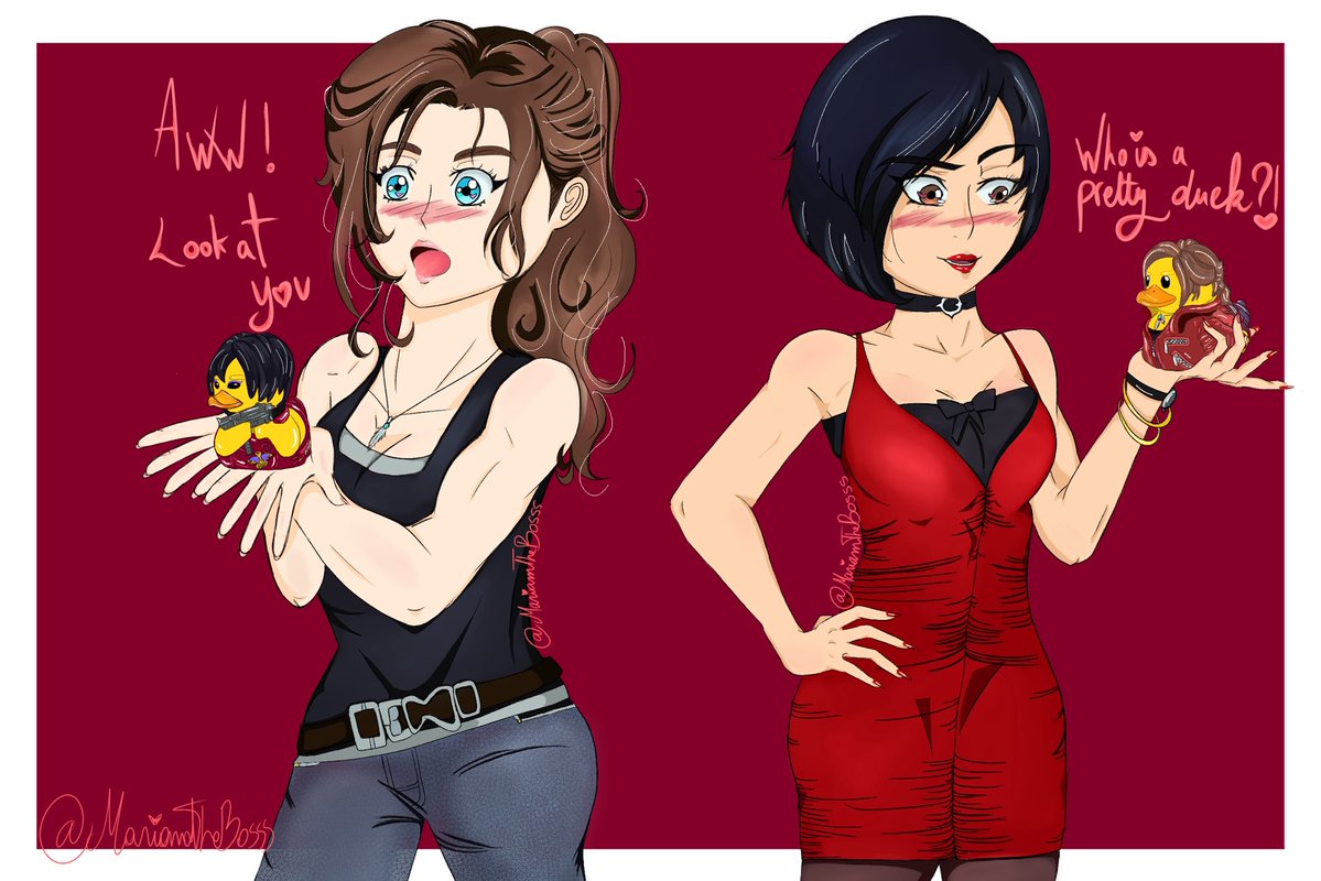 MariamTheBosss's tweet photo. They found these wonderful goodies 🤭🐥 #ResidentEvil #ClaireRedfield #AdaWong #Clada #CLAIREADA #ducks #Tubzz https://t.co/yhSVnrUpza
