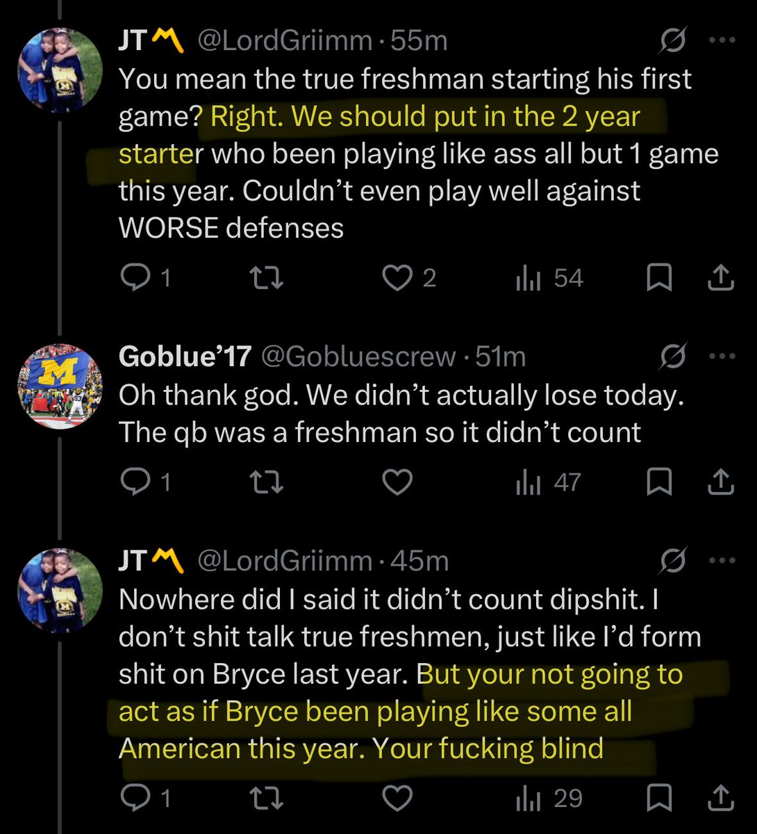 Gobluescrew's tweet photo. @LordGriimm @JorieAulston To be clear here is you doing exactly what you’re saying I did to you lmao. You came in hot for no reason. Relax JT https://t.co/1LeWtQczo0