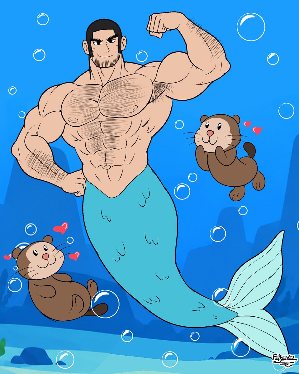 Felixexel's tweet photo. Commission for my friend @koeitan
Tanigaki from Golden kamuy as a big and strong merman 🥰
-
#myart #GoldenKamuy #BARA https://t.co/YrSRTuDlIs