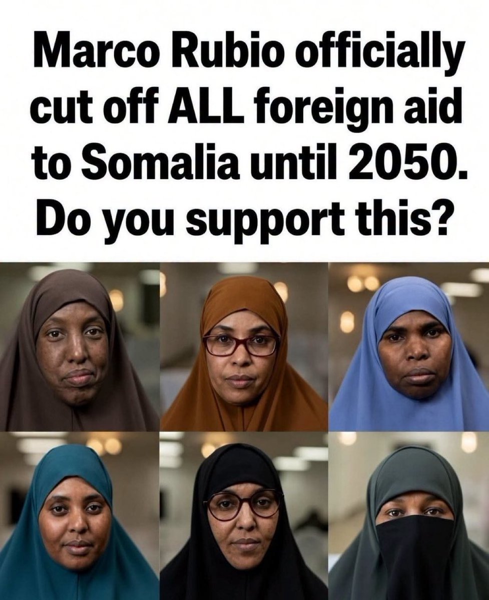 thewhitepoolq_'s tweet photo. Rubio cut Somalia aid after they trashed our food. You good with that? https://t.co/0knsmACEuG