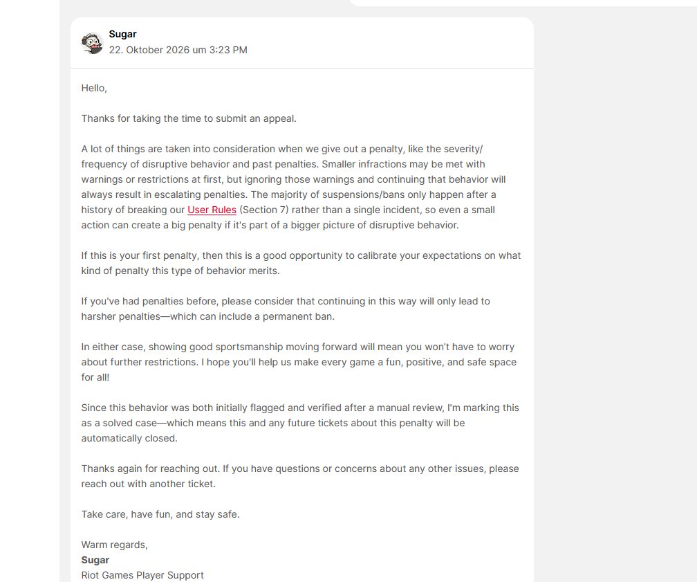 phaselkxD's tweet photo. @SpongeBork @Vandiril @drewlevin the support reply literally said they factored in my previous bans. That makes zero sense  I already got punished for those. This time I didn’t do anything. They’re just stacking old penalties on top of a false report. https://t.co/P2dsK6Uphm
