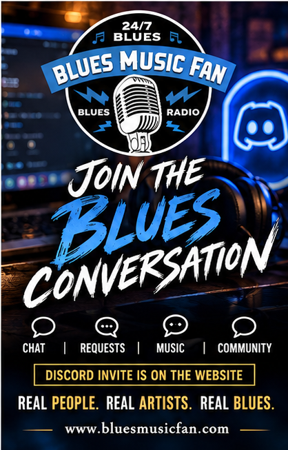 BluesMusic_Fan's tweet photo. 🎶 Love the blues? Come join the conversation!
Chat with fellow blues fans, request your favorite songs, &amp; connect with the BMFR community! 

🎸 Real People. Real Artists. Real Blues.

🔗 Join our Discord through our website https://t.co/FlB7FiB9m9 

#BluesMusic #BMFR #BluesRadio https://t.co/wHm6AUVaR9