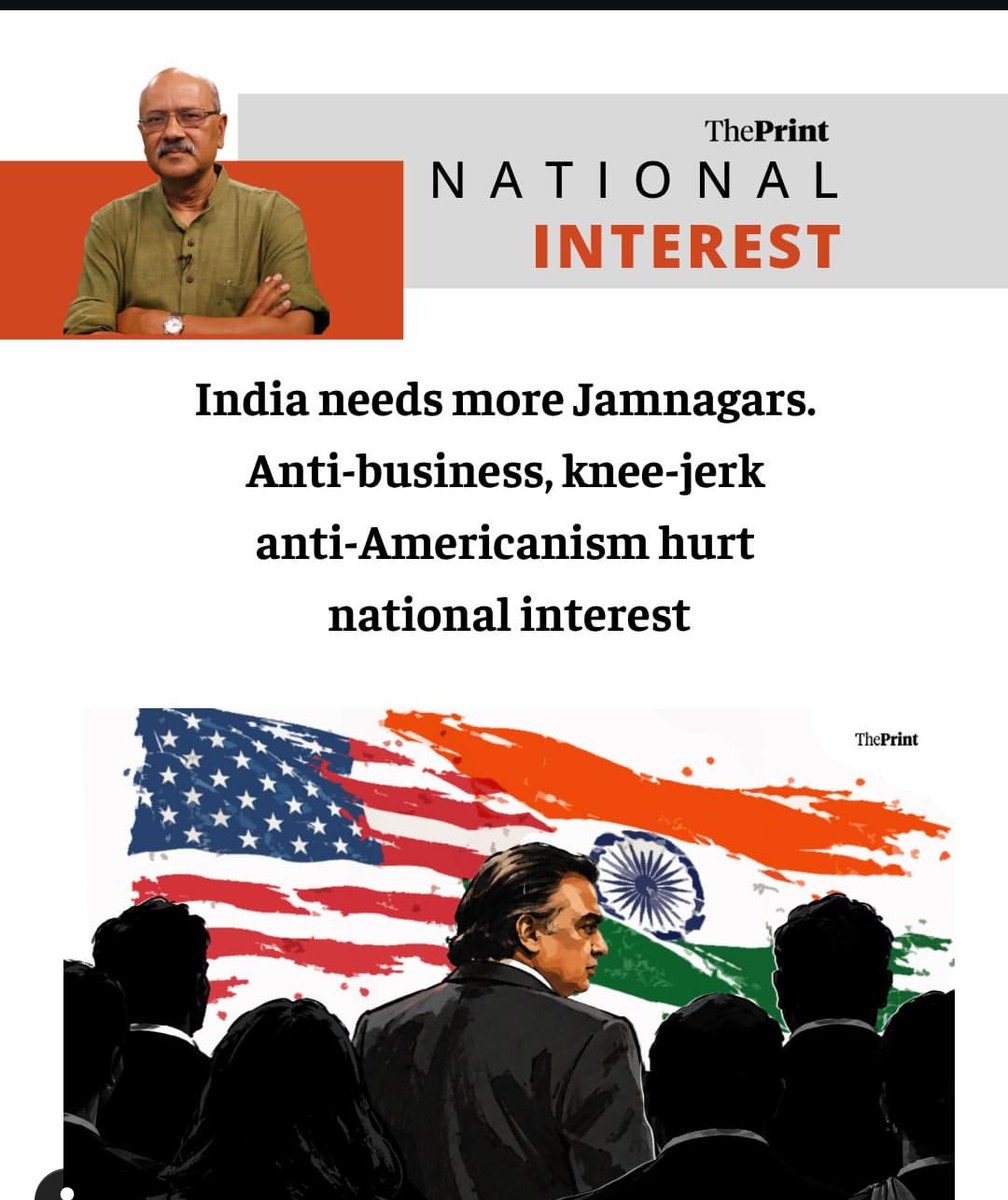 IndusThink's tweet photo. I don't get the context of this opinion by the editor. 

India's major legacy companies are pro-United States, but obviously a political journalism editor won't understand industry journalism nor how industries work.

When they already are pro-America, what else do you want? There is remotely any Anti-Americanism. Social media opinions are not taken that seriously by anyone anymore unless the gravity of an issue is highly serious.

Plus, the failure of eMudhra and recent instances have shown people have written endless pieces on government-led protectionist measures, "policies" and instances of lax attitude to things.

American entities make well in India. Eleven Labs is beating Sarvam. What else do you want? Huh?

Observer Research Foundation and others already pitch for deeper India-US and India-Europe partnerships. What else do you want now?

There is genuine scepticism around both Indian and American establishments, both public and private. At least look through and acknowledge the real issues and bring sanity to the discourse.

cc @AMR1T1 @RupakChatto