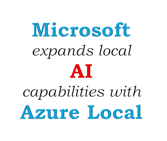 rubbletag's tweet photo. Microsoft expands local AI capabilities with Azure Local, announcing additional options for organizations to operate AI models and development tools within customer-controlled environments. Announced on October 20, the updates include plans to make Foundry Local generally available for connected and disconnected operations on Azure Local at Microsoft Ignite. Its expanded model catalog will include Microsoft, partner, open-weight, and open-source models. Local inference and agentic retrieval will allow users to interact with enterprise data through natural-language queries. Microsoft also plans to make GitHub Enterprise Local generally available as a validated GitHub Enterprise Server appliance on Azure Local. Developers will be able to use GitHub Copilot with locally hosted models, keeping AI-assisted development closer to their code and data.

#Microsoft #AzureLocal #FoundryLocal #EnterpriseAI #Rubbletag #LocalAI #GitHubCopilot #ArtificialIntelligence @NASIRCISSISTIC