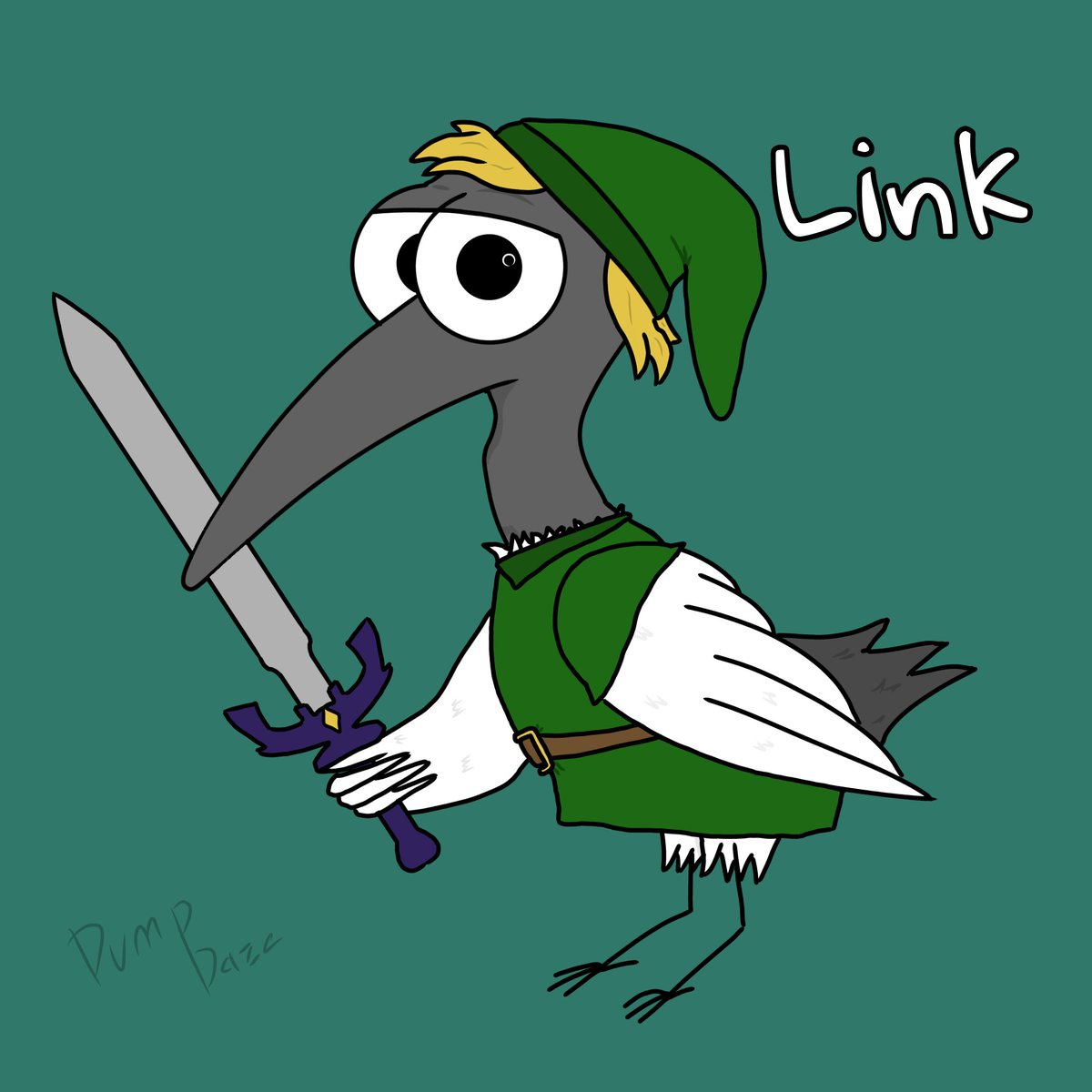 DumpDazeComics's tweet photo. Day 11 of my Bin Chickens cosplaying as video game characters. I'm drawing from one of my favourite series today...it's Link from the Legend of Zelda!
#zelda #Nintendo #videogames #webcomic #DumpDaze https://t.co/mykJLj9Ier