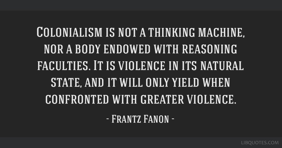 ReddLegend's tweet photo. : "Violence is man recreating himself! [FRANTZ FANON]" https://t.co/dJxiQOocTw