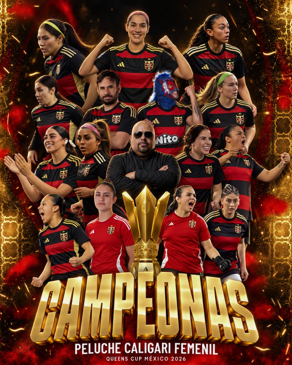 PelucheFemenil's tweet photo. PELUCHE CALIGARI CAMPEÓN!!! ❤️🖤💛

Después de una larga espera, las Caligaritas recuperan la Corona. 

Nos fuimos invictas, el equipo mas goleador, nuevamente volvimos a hacer historia.

Esto también es tuyo, tú que nunca abandonas, gritalo con nosotros: SOMOS CAMPEONAS!! 🏆 https://t.co/VUvzhSV0Za