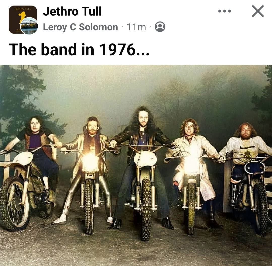 RealRupertX's tweet photo. Stolen from Facebook. *Ian Anderson, of Jethro Tull was a huge motorcycle nut. I think Moto and Trials (?) https://t.co/zTlylhH2sk