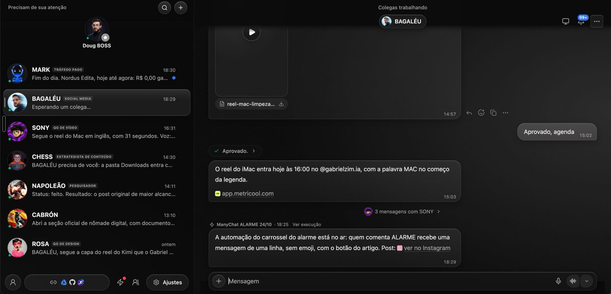 ogabezim's tweet photo. @soareso @OpenBot_ Eu também achei, por isso eu tirei. O meu é igual o grok bot, um manda mensagem pro outro ali "escondida" Mas cada bot me entrega no chat mesmo, eu refatorei TODO, bobear era melhor ter feito do zero, mas agora funcionou bem ja hahaha https://t.co/wWH9iZXPmI
