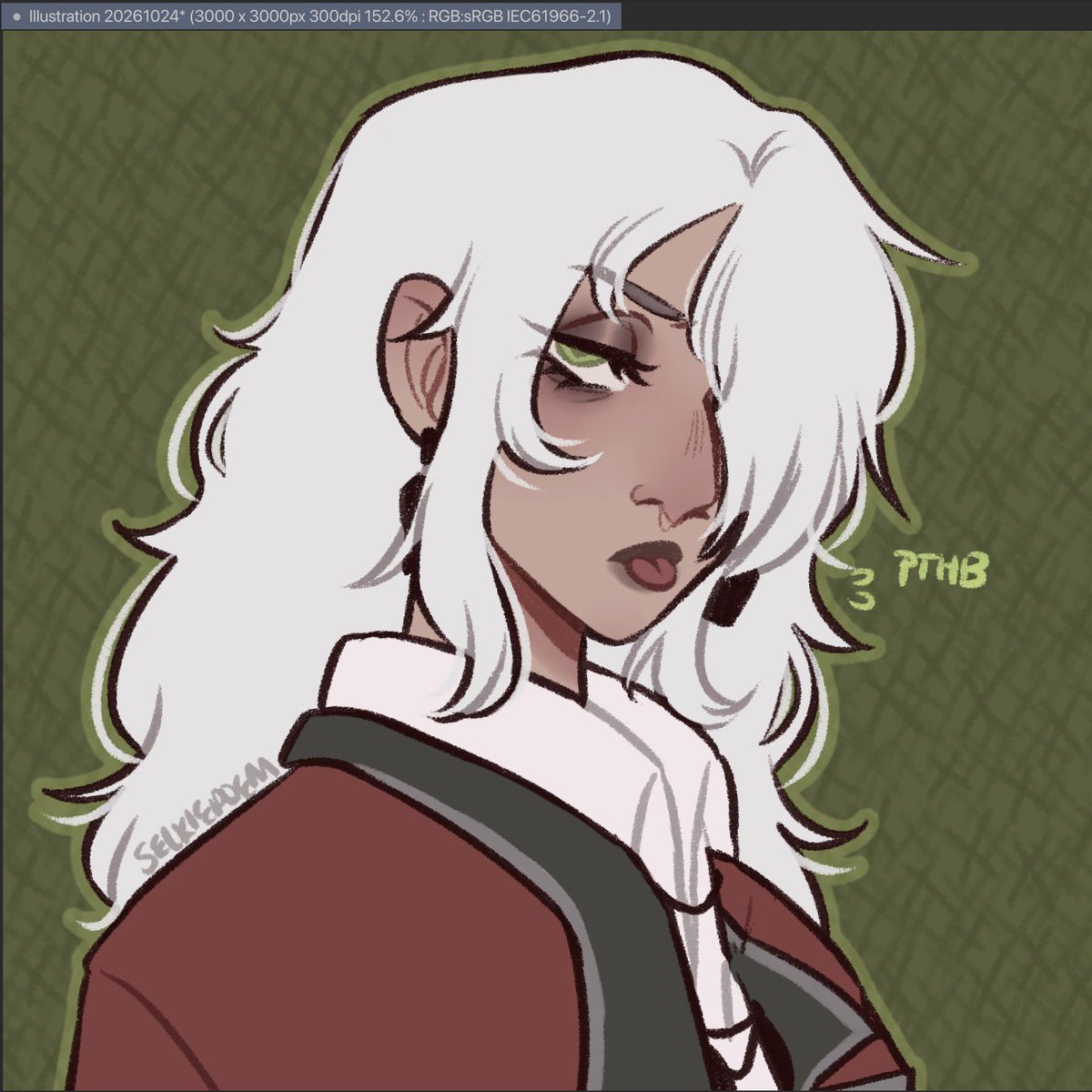 selkiepoem's tweet photo. I’m trying so hard to learn how to draw Graves but god I hate drawing her hair so… it’s down for now https://t.co/WVbrpysYnt