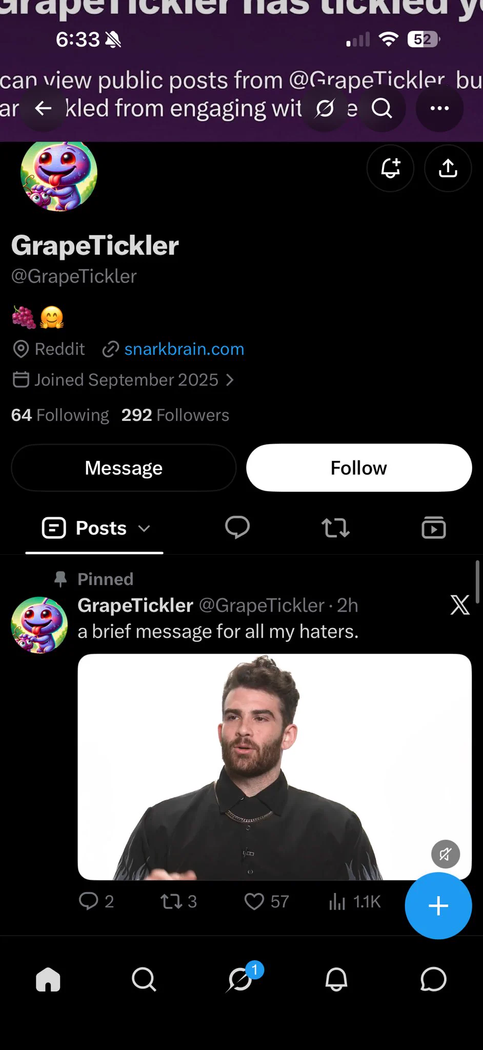 GrapeTickler on X: 