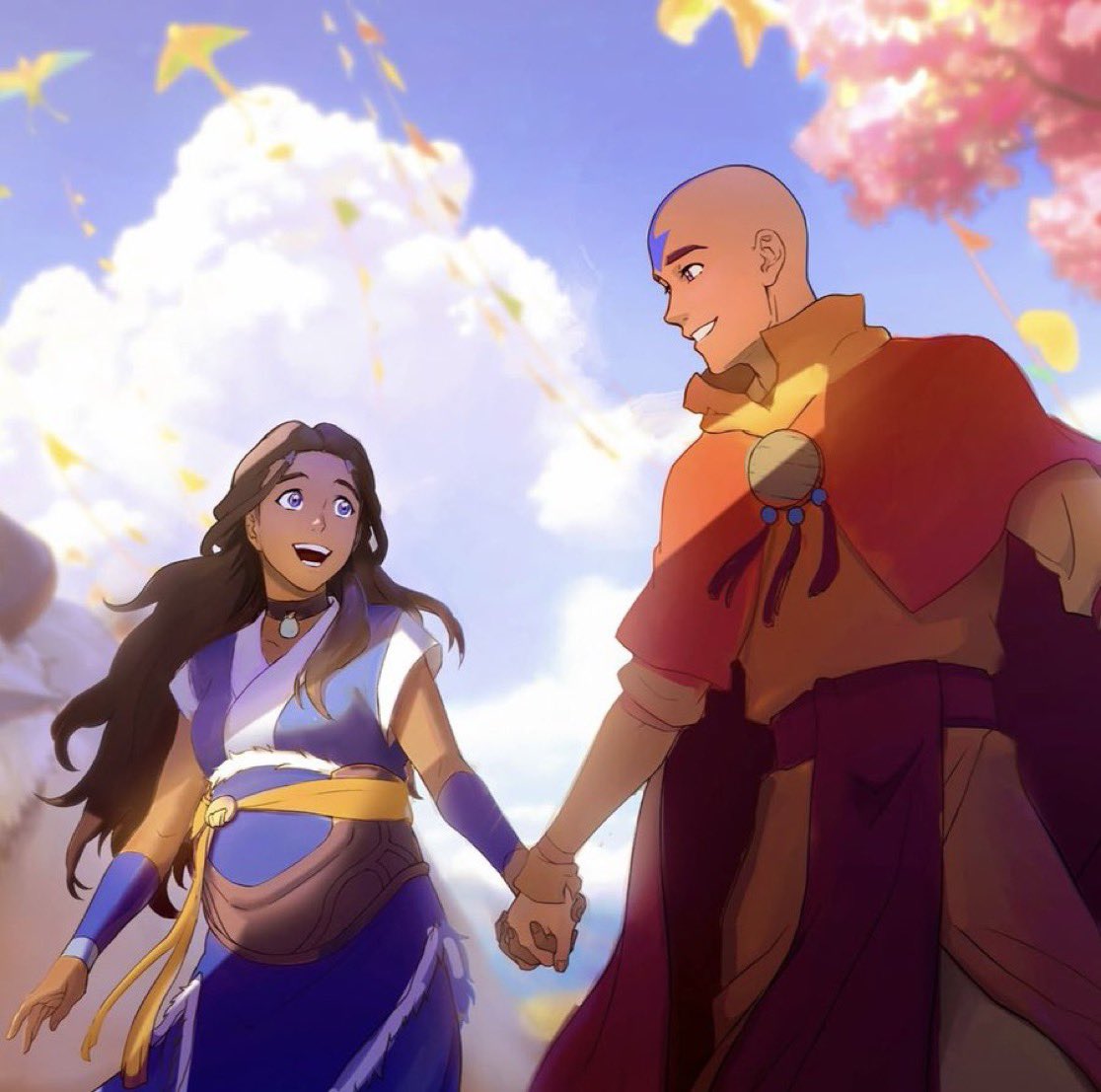 faralong_o's tweet photo. Good night yall. 
Kataang is still canon and they fucked and had 3 kids that the loved very much and aang wanted to spend his old age with katara yayyyyyy 💕✨✨✨ https://t.co/Tq4jbMtvDD
