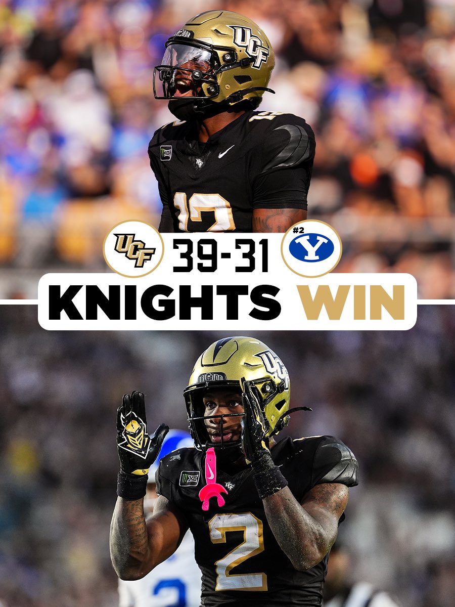 UCFKnights's tweet photo. THE HIGHEST RANKED WIN IN PROGRAM HISTORY https://t.co/NaRRYsTCo1