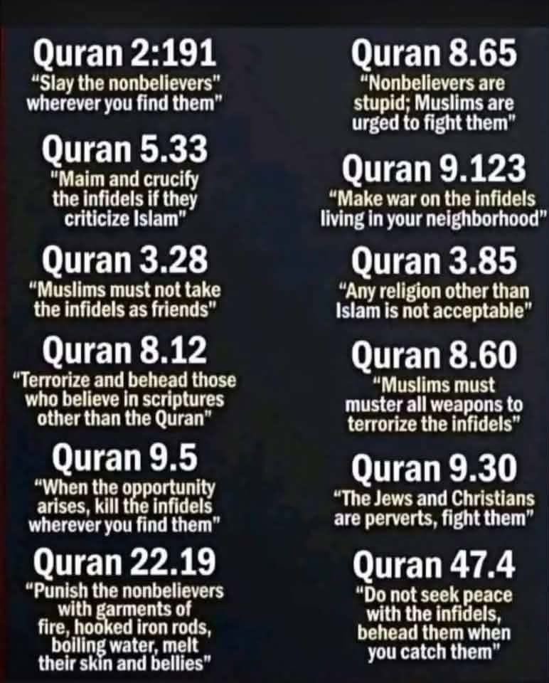 OutsideTheBbox's tweet photo. @Phatymarh44 @Geo2God We know Islam is the nation of love, actually it's the ideology of immigration Jihad and I will post the rule book for you it comes directly from your scriptures https://t.co/jgunZo6SFI