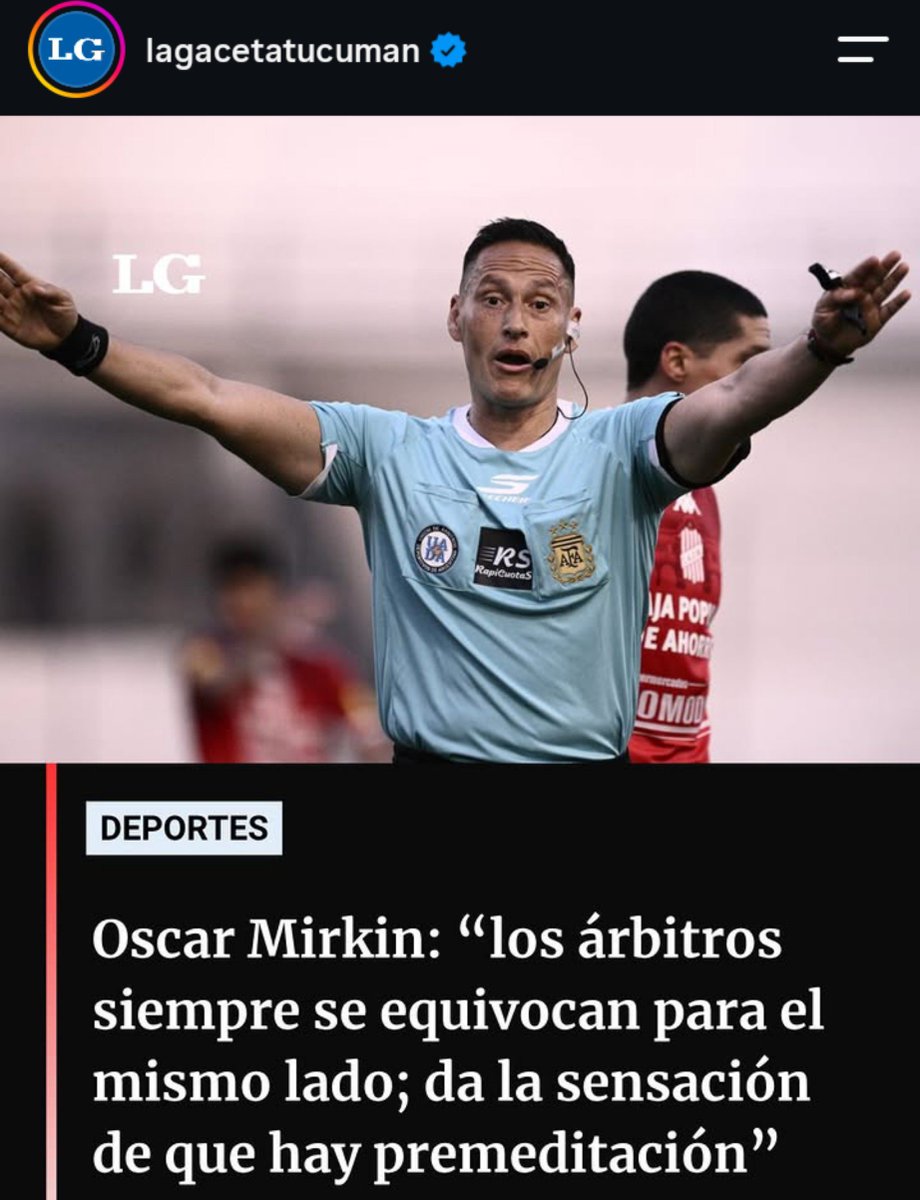 eliseociruja's tweet photo. Señor Oscar Mirkin 

No sirve de nada pero de absolutamente nada, dar tu opinión sobre los arbitrajes recién cuando ya  quedamos afuera de todo.
Prometio peso en AFA pero terminamos el año con todas las fechas siendo perjudicados, no se entiende la verdad. https://t.co/Ug5GyyP23A