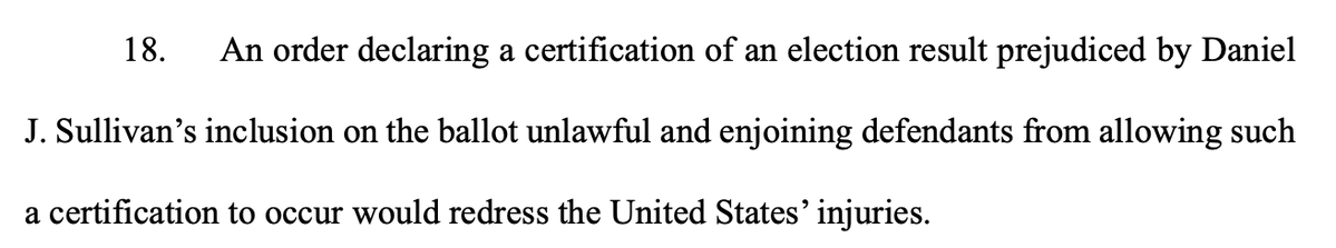 robertgraham's tweet photo. This is a lie. Here is the exact text from the filing, where they specifically ask to stop certification.

The Attorney General of the United States is a bald face liar. https://t.co/s6K0jDaXrS