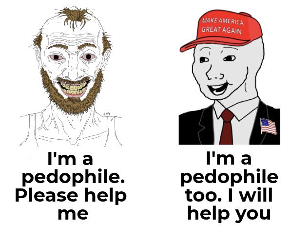 marionumber4's tweet photo. Republicans have never met a pedophile they didn’t wanna help https://t.co/qzyt14Dw02