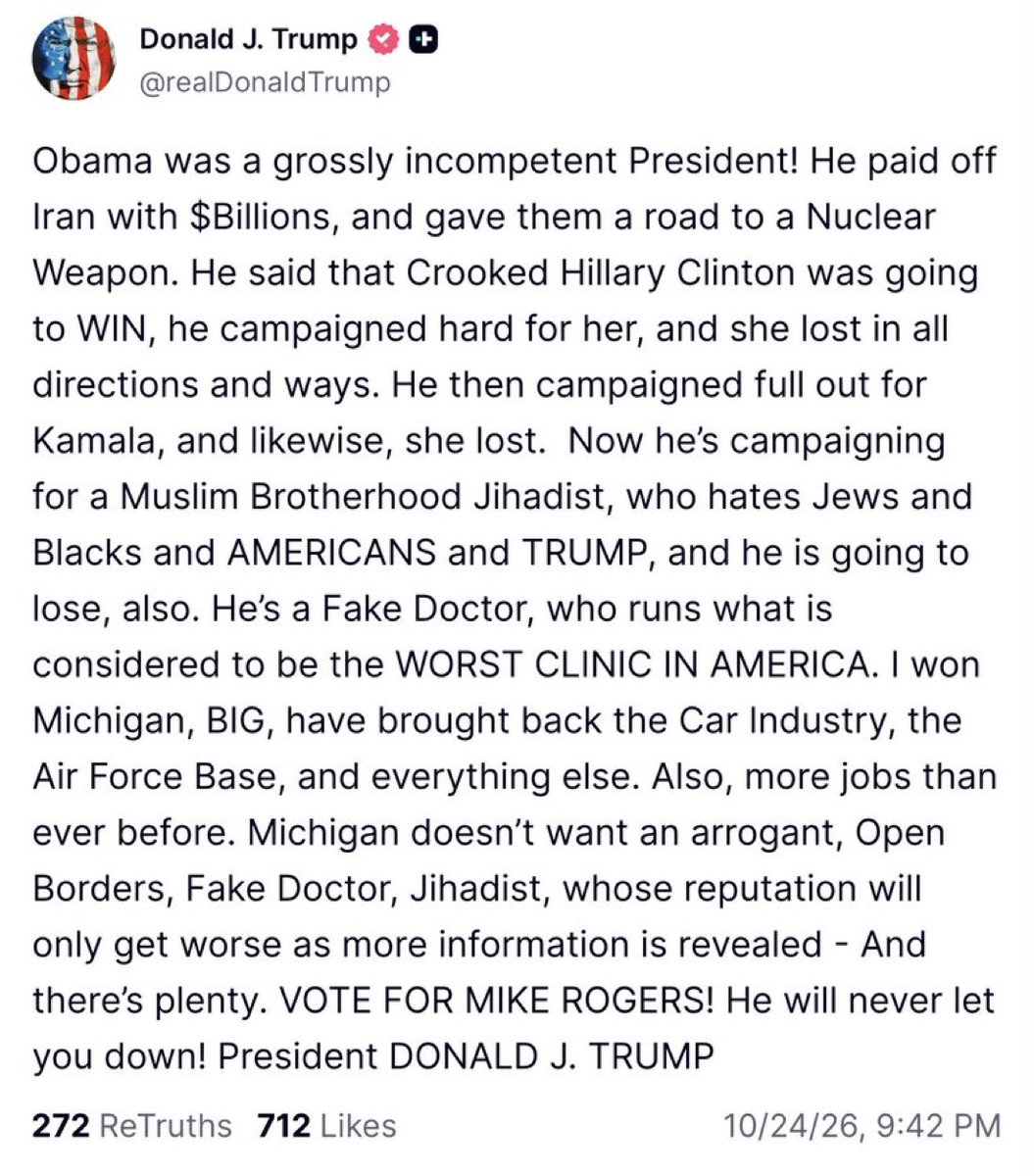 EdKrassen's tweet photo. Trump is having nightmares tonight about Obama. https://t.co/QTQkOC8cRk