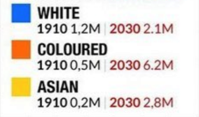 WhoIsBRD's tweet photo. @Jake99w @1kL9tY2m @LynchFaggots >statistics literally show whites and coloured gaining more population https://t.co/7rn7dWdkop