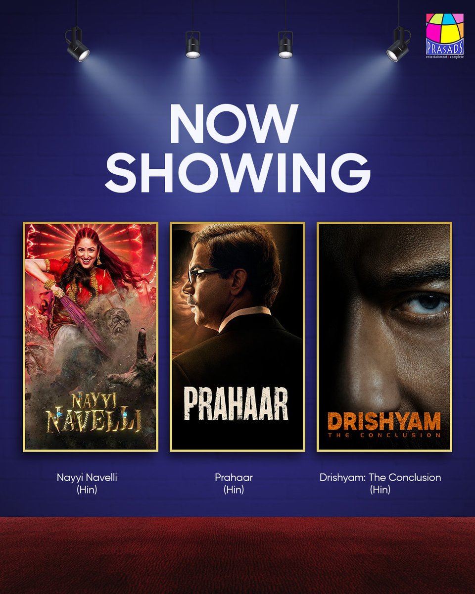 PrasadsCinemas's tweet photo. Listening to my mom’s lecture about figuring out my life… while figuring out which movie to watch, now showing at Prasads Multiplex 🍿
#NowShowing #prasadsmultiplex https://t.co/qDYYyJcxa8