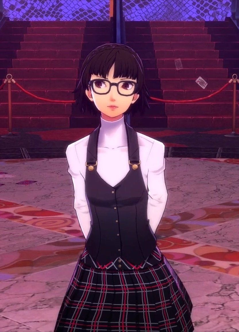 LANGUIDOGTAG's tweet photo. ⠀⠀／／：Persona 5 AU but the only difference is that Makoto wears glasses
Like REN but also not because his aren’t prescribed (but hers would be) https://t.co/DqV1utQQoX