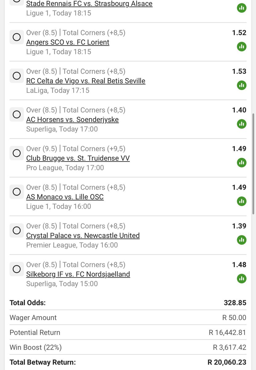 TheChildProTips's tweet photo. 328 odds 

Full time corners 

BW7CE88FA2

Good luck https://t.co/gnf1XTFbZR