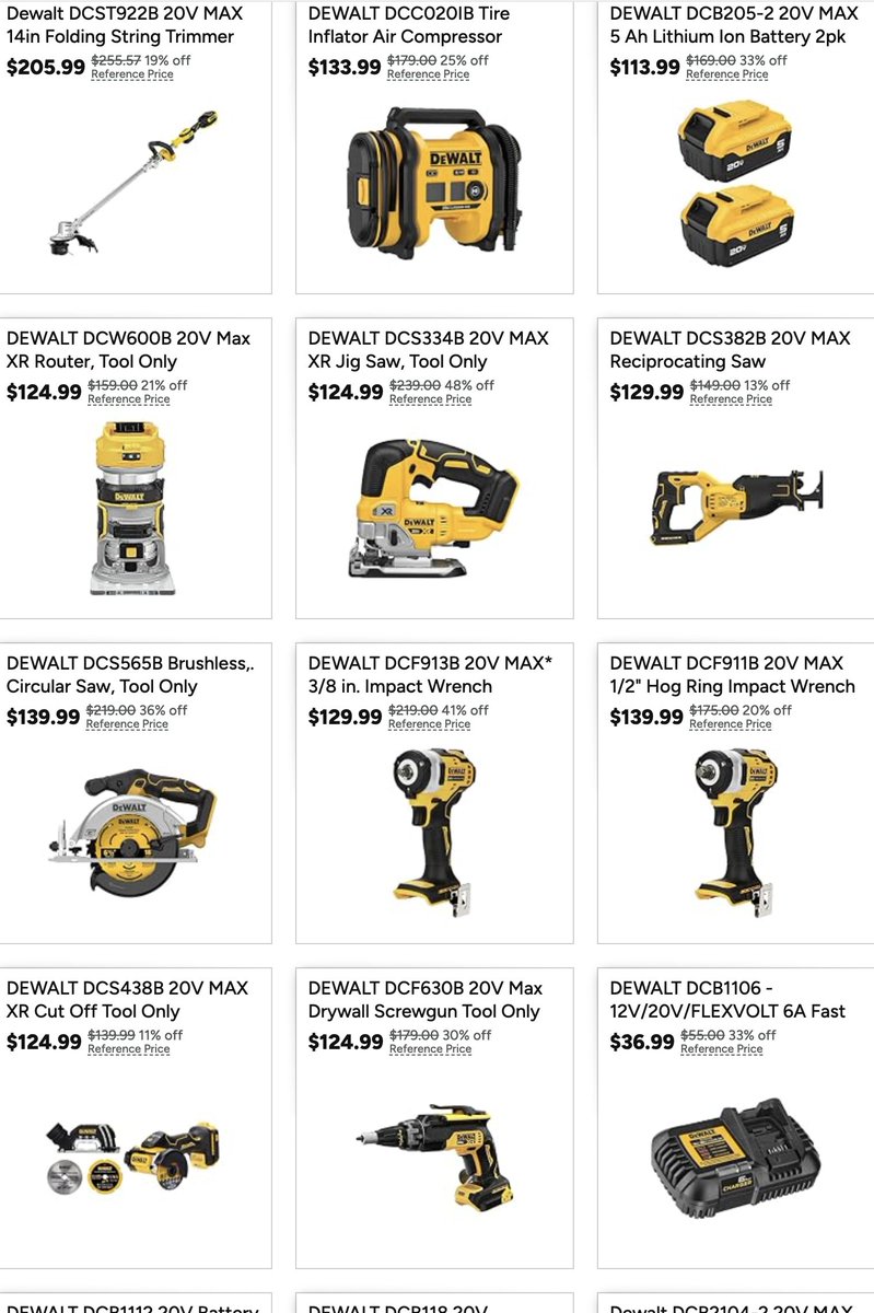 HoomanDeals's tweet photo. HAPPY DEWALT-O-WEEN! UP TO 64% OFF + AN EXTRA 10% WITH CODE! #AD 

Code - DEWALT25

https://t.co/b37WEOyMzY https://t.co/wuxjj5W7mo