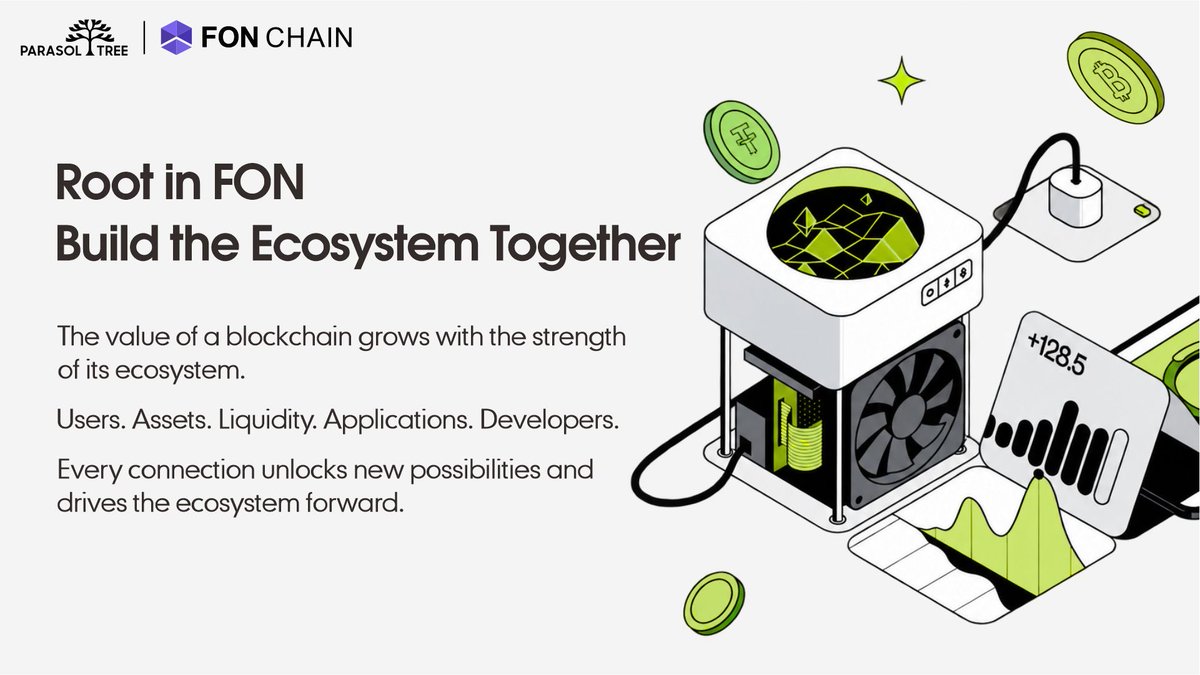 FonPtc's tweet photo. 🔥 The Future of Public Blockchains Is Built by the Community!
The value of a public blockchain lies not only in its underlying technology, but also in the continued growth of its ecosystem. Every connection between users, assets, liquidity, applications, and developers creates new possibilities. 🌐
🌐 FON provides the blockchain foundation. 🌳 PARASOL TREE drives ecosystem connectivity and development. 💎 As the ecosystem token of PARASOL TREE, PTC represents the project's ecosystem vision and commitment to community-driven building.
Building a thriving ecosystem takes long-term commitment, consistent action, and a community of people willing to turn ideas into reality. 🤝
🔥 Rooted in FON. Building the Ecosystem Together!
🚀 United by Builders, Growing Toward New Possibilities!
PARASOL TREE🌳
#ParasolTree #PTC #FON #FONEcosystem #Web3 #DeFi #EcosystemBuilding