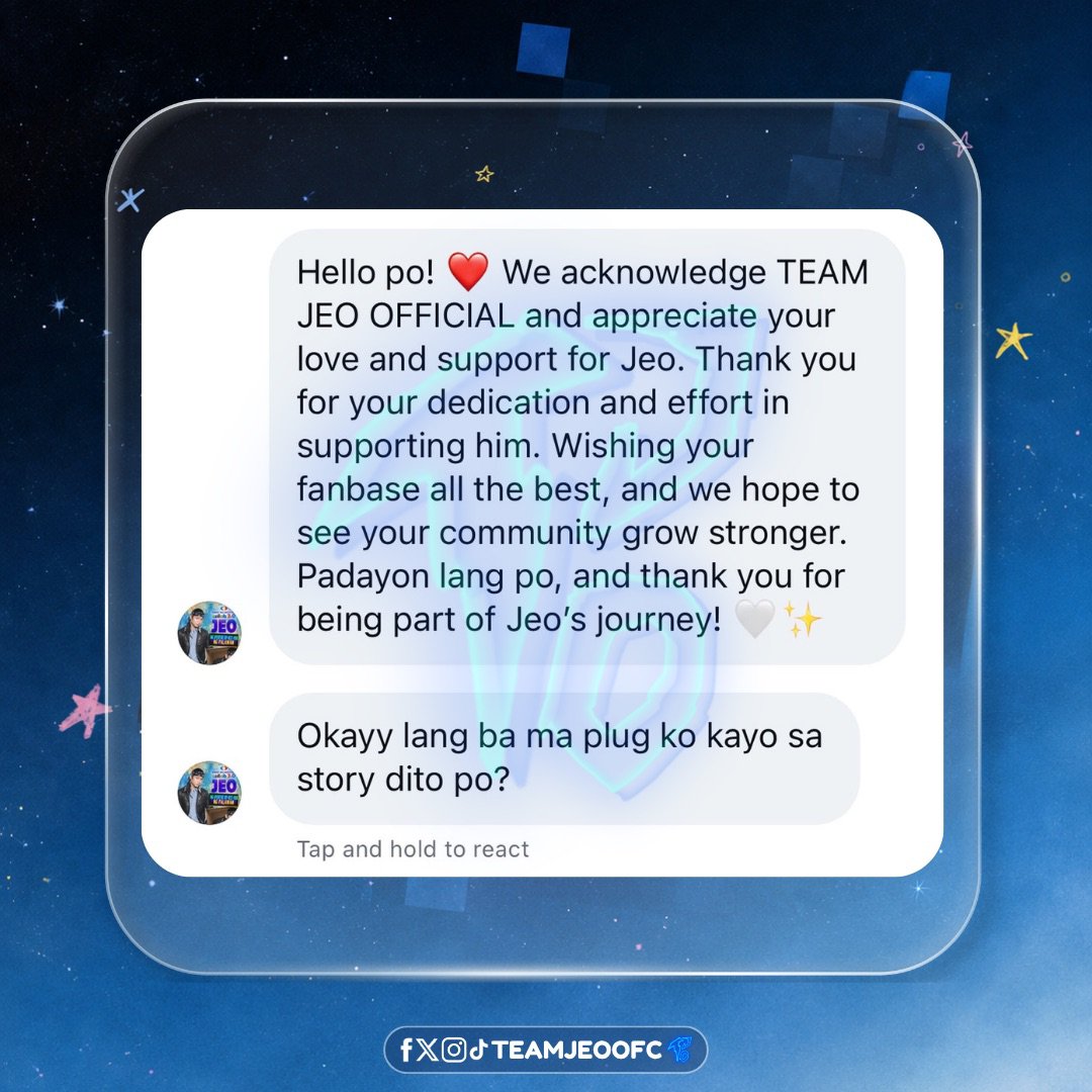 teamjeoofc's tweet photo. We're happy to share that Jeonatics on IG, recognized by ONG FAMILY, has acknowledged us! 💙 We're still working toward official recognition and approval from ONG FAMILY. Thank you for your trust and support!💙✨

All for JEO ONG! https://t.co/u0WL2RqTTt