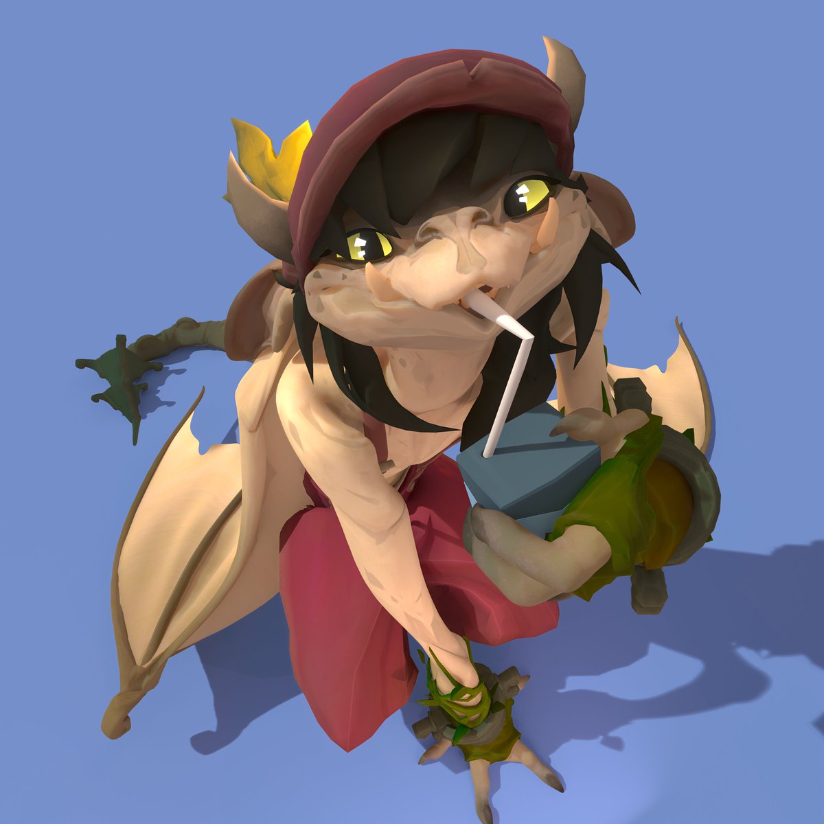 ButtercupWinnie's tweet photo. #deadlockfanart #deadlock #Blender  (https://t.co/nIjRTd8tnM) made by, That Gray Cartoon.      

 [ WIP ]   

While I'm still working on animation, thought of making this little thing. planning on making another today? but ill cross this bridge when i do. https://t.co/0hyrGvfXiS