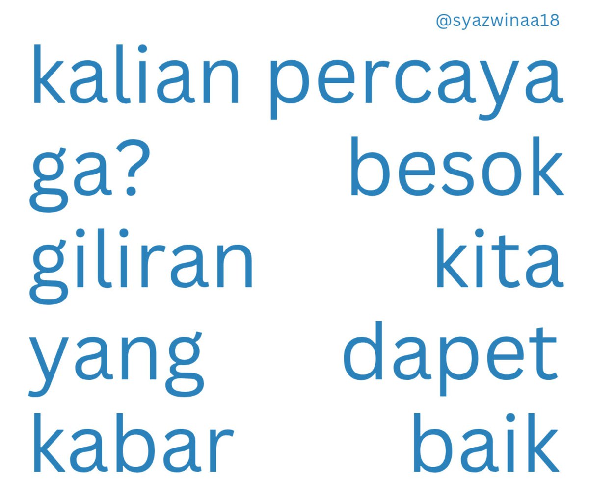 syazwinaa18's tweet photo. https://t.co/59tGwfHGjj