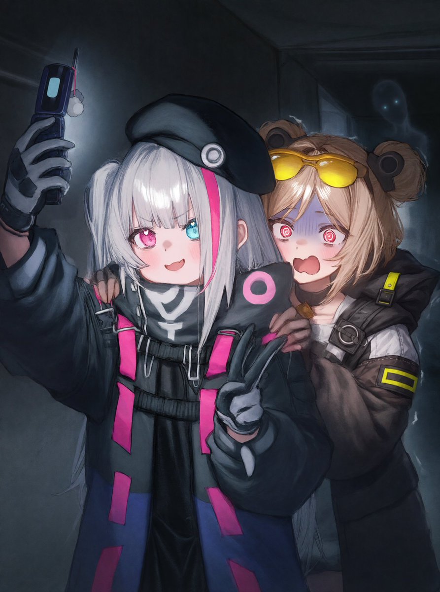 Kairos0410hk's tweet photo. MDR streaming with P90 in a haunted house 
#ドルフロ #GirlsFrontline https://t.co/P735porTmI