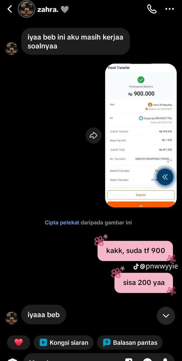 twosideofpie's tweet photo. Ada yang kenal sama akun ini ga? Temanku ketipu 1,3 sama dia kronologinya tmnku beli pad 2 redmi, postingan dia kelihatan amanah ad sorotannya jg makanya temanku berani pesan tapi pas udah di tf totalnya 1,3 temanku chat dan call gaada kabar, pls X do ur matic #kenatipu #boost https://t.co/USMd2zGU8Y