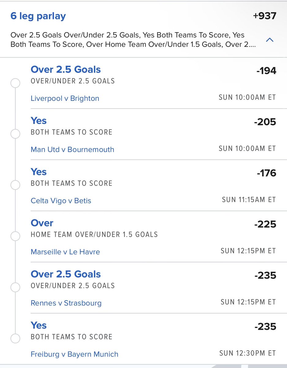 Pickwith456's tweet photo. Soccer Parlay ⚽️

(+937) 

Leave a like if you’re tailing. 

Link -> https://t.co/nz7yMSh5oM https://t.co/8uBmwITOyC