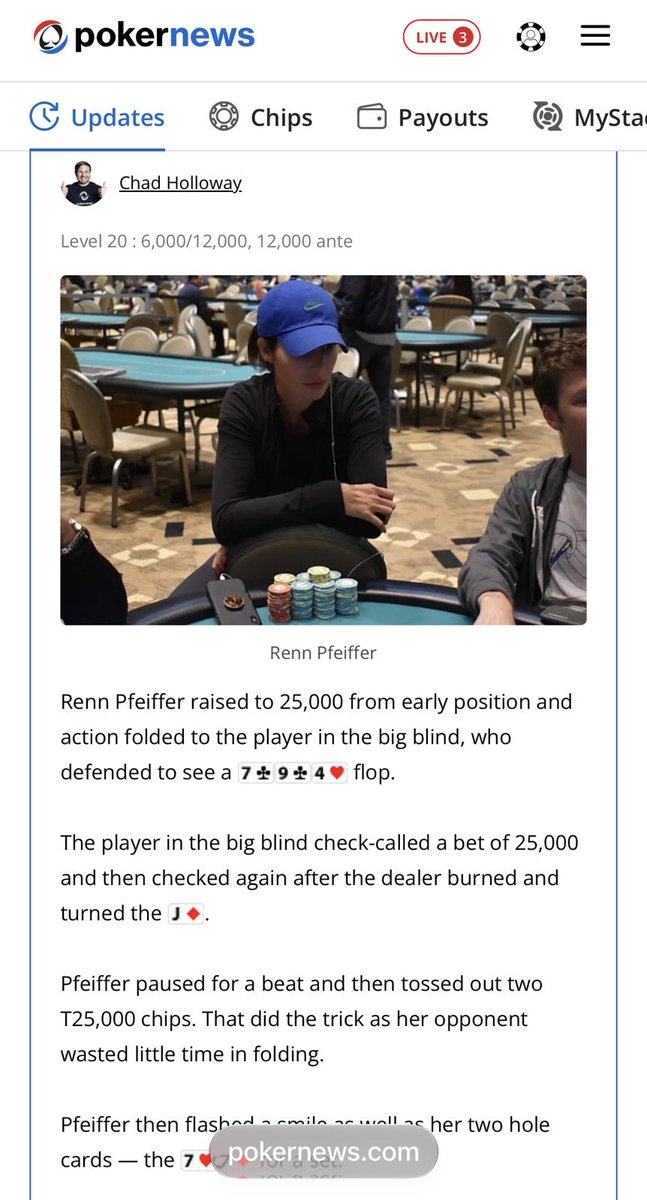 RealCandaceO's tweet photo. I “followed the money” and look what I found? A high stakes professional poker player. 

I’m noticing a distinct gambling trend amongst all of these chaos agents. Is it possible they have debts with casinos and are not operating in good faith? 

Think we’re going to need a deep dive.