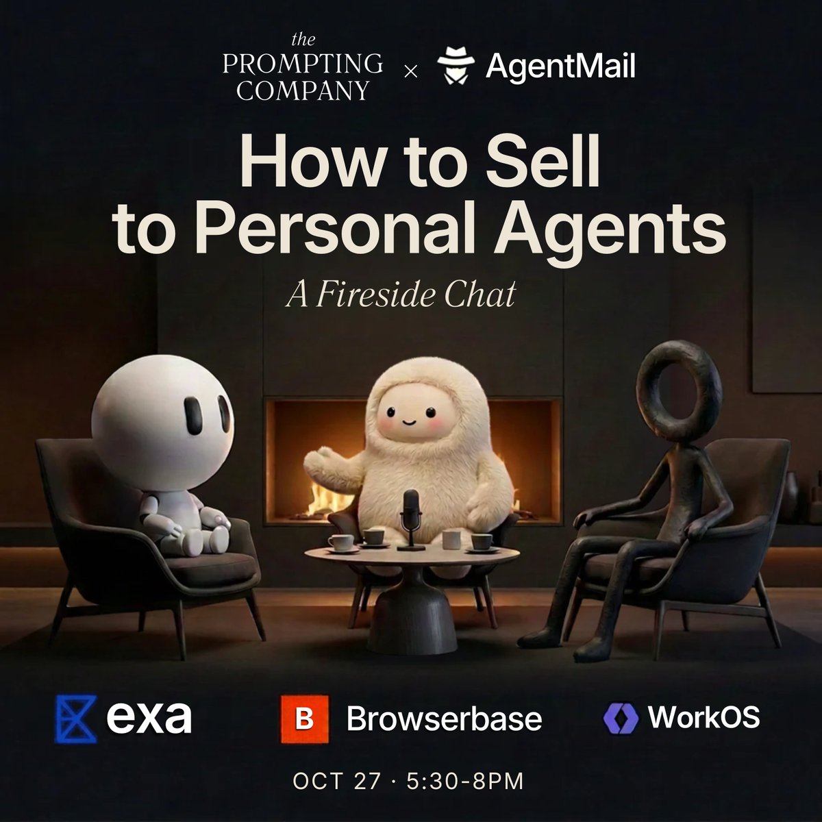haakamaujla's tweet photo. Agents can sign in. Now they're buying.

Oct 27 I'm doing a fireside with @promptingco at @WorkOS SF on how agents pick tools and
what it takes to build for them. Exa and Browserbase are talking too.

RSVP below 👇 https://t.co/EpCVfCmHOr
