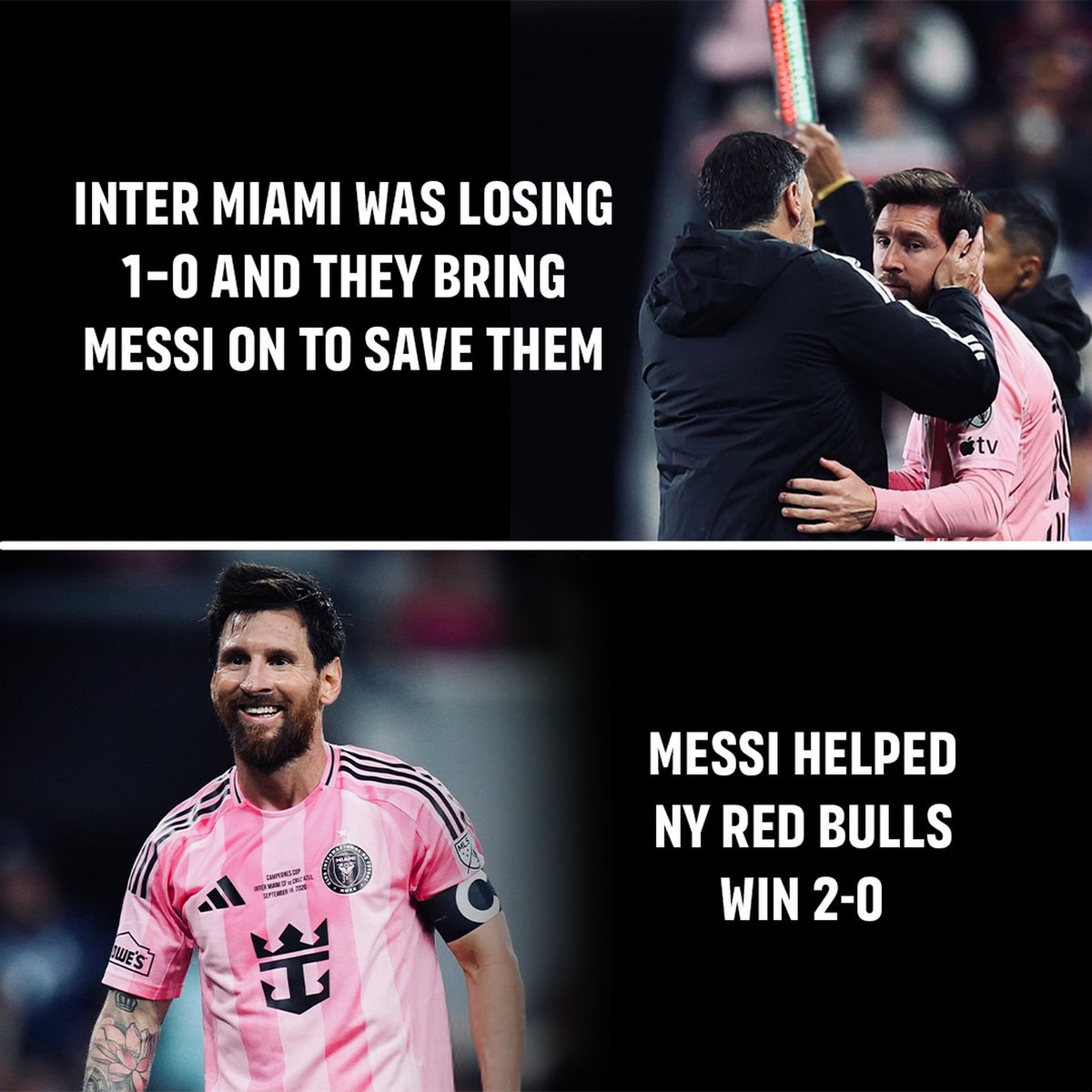 NoodleHairCR7's tweet photo. Lionel Messi insane impact 🥶 https://t.co/GQ2hlANvQi