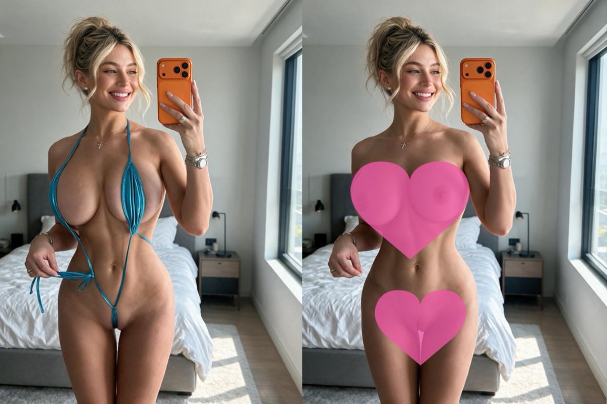 12Lmartini's tweet photo. Full set remains on.
One click takes set off.
Clean edges. Perfect tone.
First try free.
Login daily for credits.
Upload any photo and bare.
🔗https://t.co/KUdoODLtE5
#Undress #StripNow #UndressTool #ClothesOff https://t.co/gcIzMsVbDd