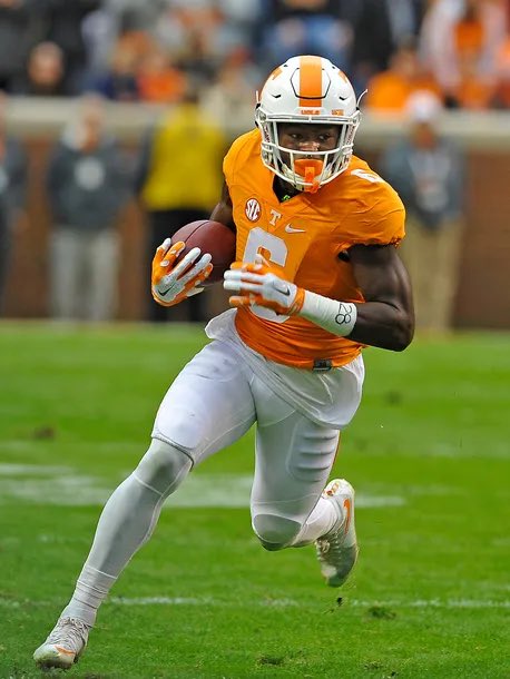 SleeperSaints's tweet photo. A running back out of Tennessee in 2017 ended up being pretty good.

#Saints https://t.co/kt0rXy6irj