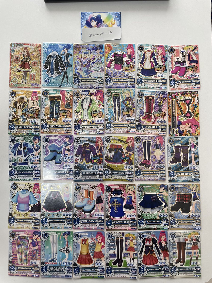 toka_yellow's tweet photo. アイカツ アンコール 旧カード 交換 買取

譲：画像1~4
求：画像5,6(リプ欄)、霧矢あおい関連グッズ

基本同レア交換希望しますが、比率違い等考慮します！
買取価格はご提示していただけたらと思います。
お気軽にお声かけください💙💙 https://t.co/5gkwVnmWUQ