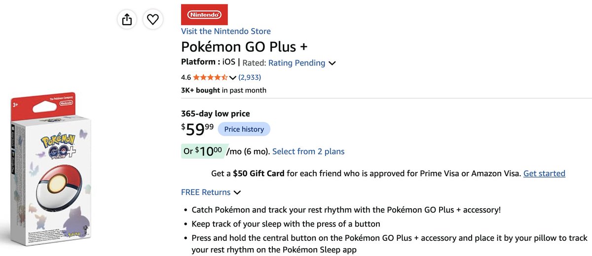 HoomanDeals's tweet photo. IN STOCK! POKÉMON GO PLUS + #AD 

Get this while you can before Christmas! 

$59.99

https://t.co/rlageuTDY0 https://t.co/9vdyg0mfcC