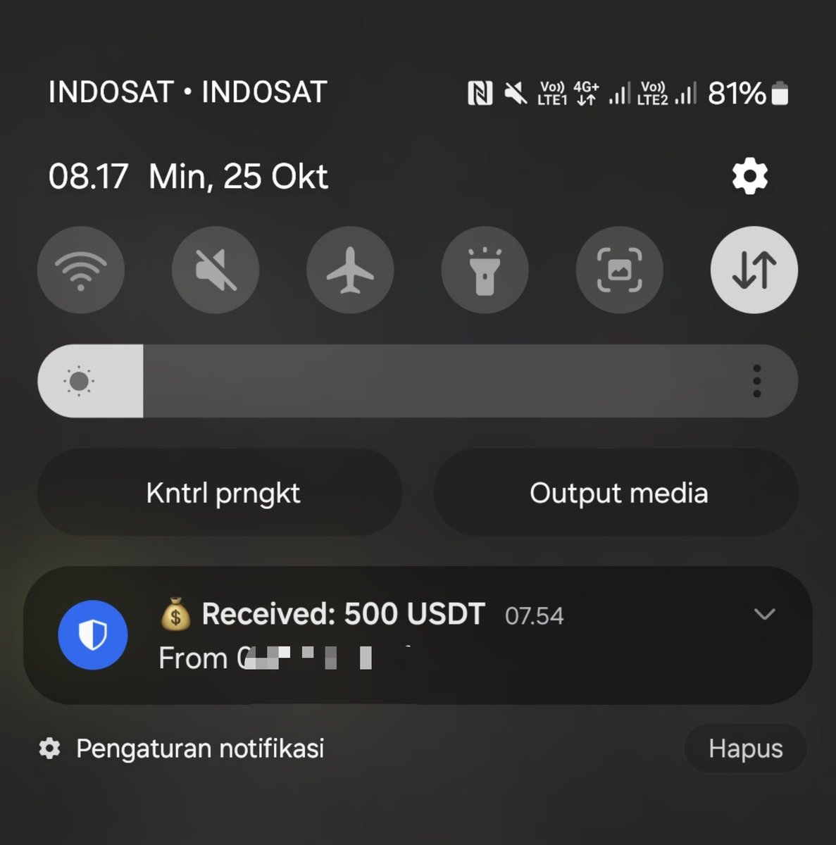 ConvertCryptoID's tweet photo. Notif yang di inginkan semua org

Alhamdulillah pagi² masuk ke wallet CV 😁 https://t.co/QjTA85bkra
